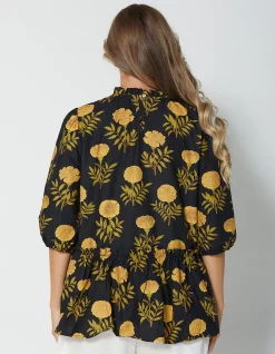 Tulia Top - Fiore Black
