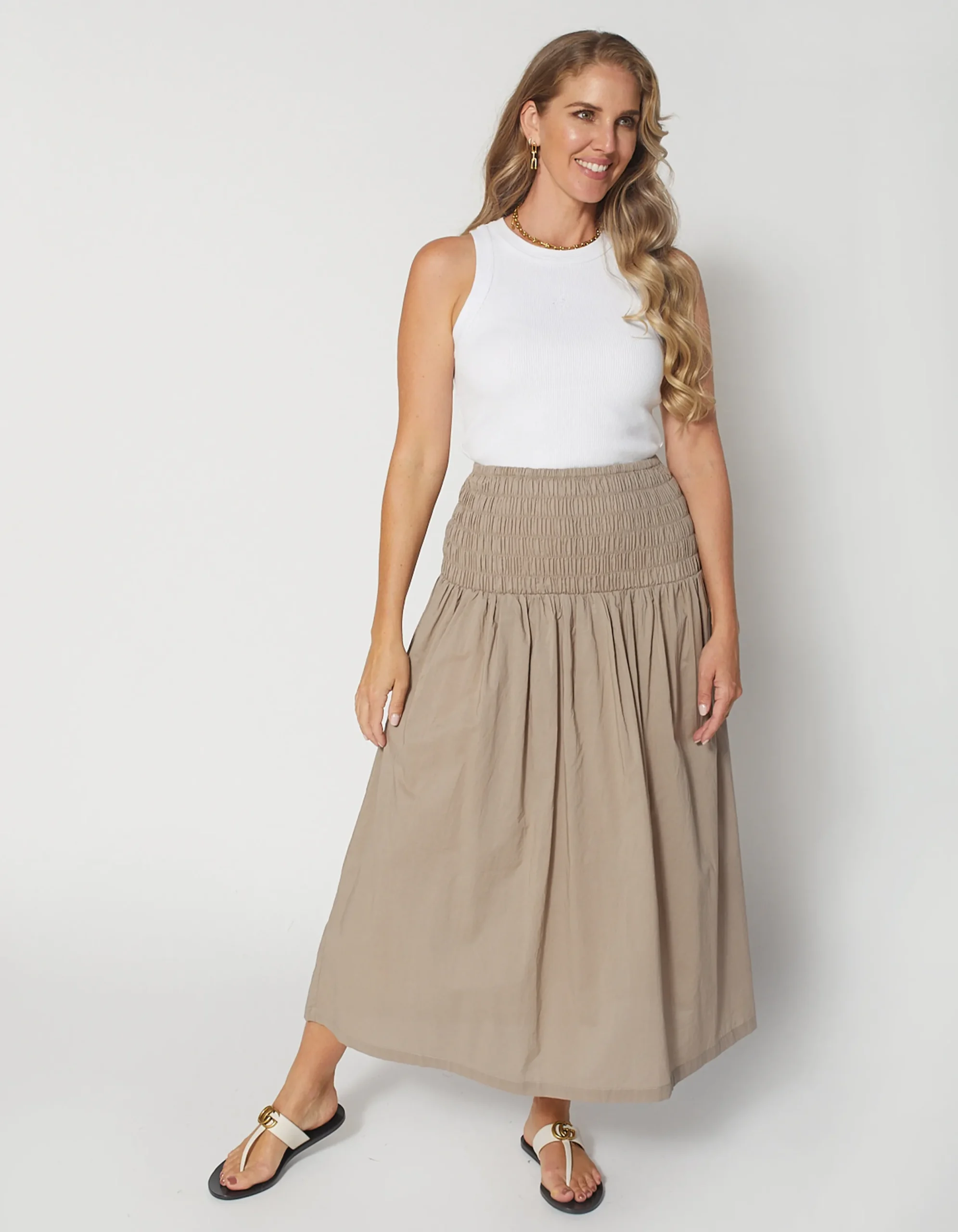 Tuva Skirt - Oat