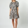 Venus Dress - Navy Geo