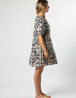 Venus Dress - Navy Geo