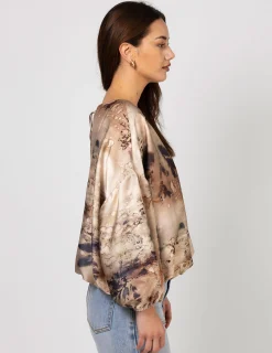 Verity Blouse - Winter Watercolour