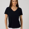 Villa Tee V Neck - Navy
