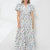 Vittoria Dress - Birdcage Blue