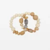 Wooden & Stone Multi Bead Bracelet