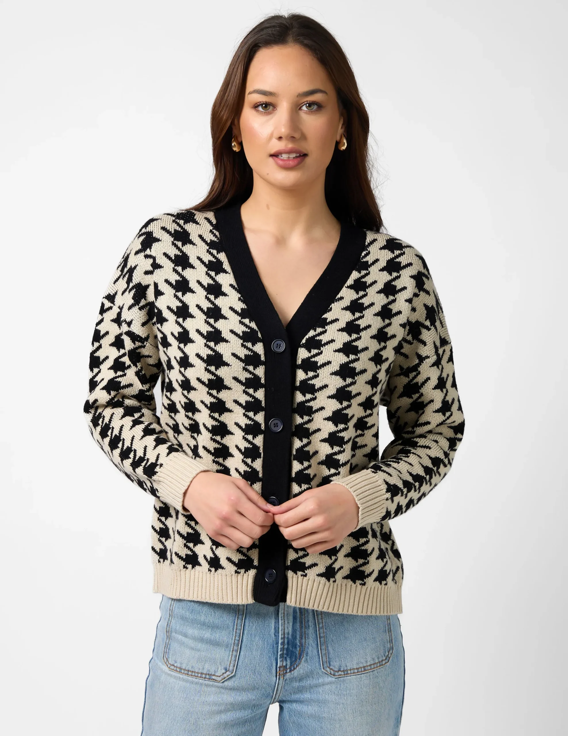 Xanthe Cardigan - Black Tea